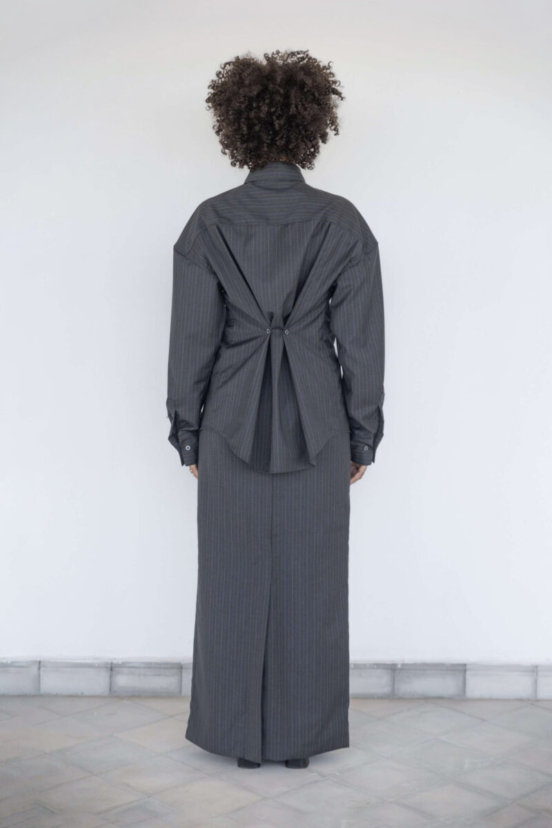 LIGHT WEIGHT GRAY WOOL SHIRT - Image 5