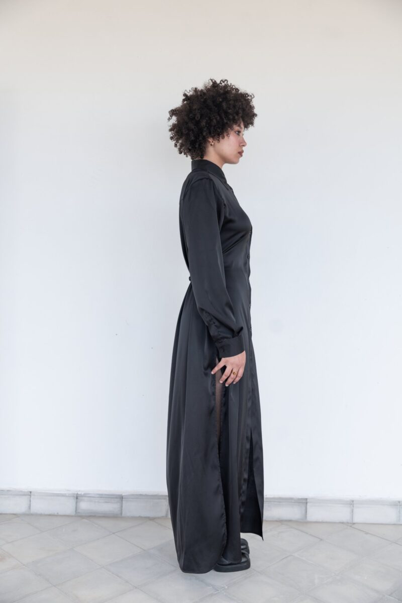 SATIN MAXI DRESS - Image 3