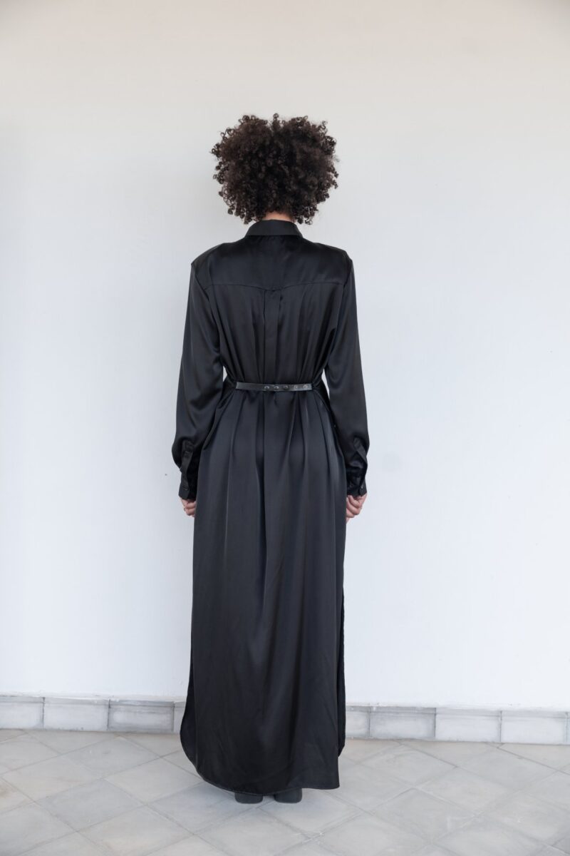 SATIN MAXI DRESS - Image 4