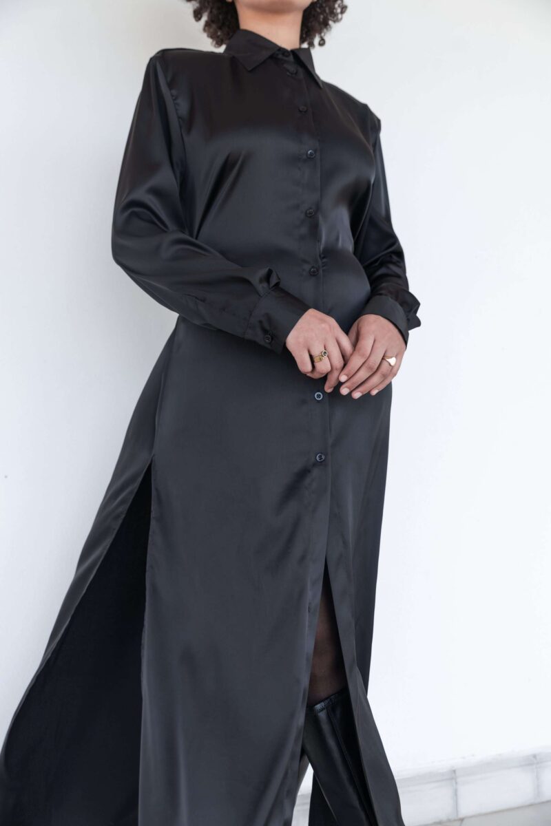 SATIN MAXI DRESS - Image 7